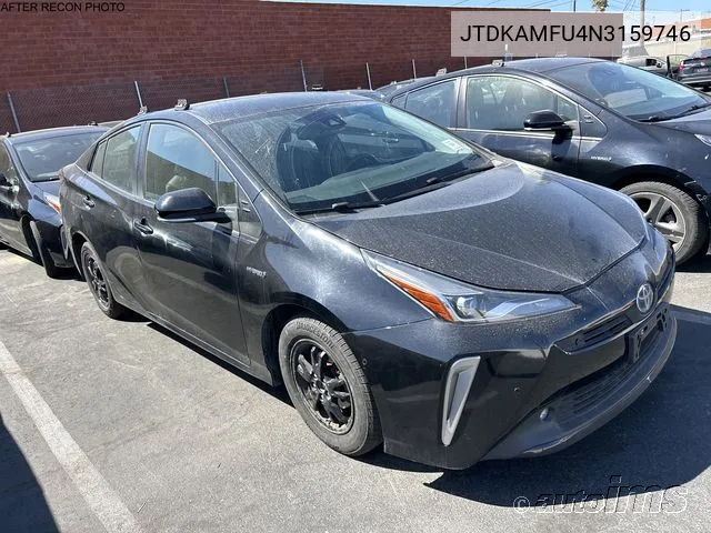 2022 Toyota Prius Night Shade/L/Le/Xle/Limited VIN: JTDKAMFU4N3159746 Lot: 40379330