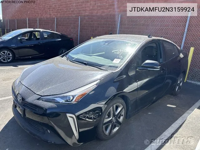 2022 Toyota Prius Night Shade/L/Le/Xle/Limited VIN: JTDKAMFU2N3159924 Lot: 40379333