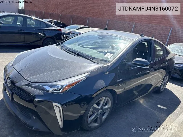 2022 Toyota Prius Night Shade/L/Le/Xle/Limited VIN: JTDKAMFU4N3160072 Lot: 40379340