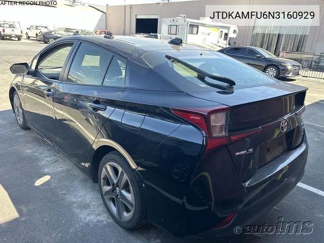 2022 Toyota Prius Night Shade/L/Le/Xle/Limited VIN: JTDKAMFU6N3160929 Lot: 40379341