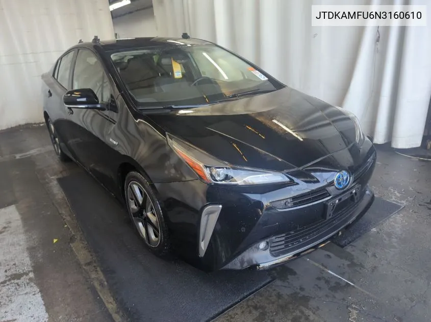 2022 Toyota Prius Xle VIN: JTDKAMFU6N3160610 Lot: 40431836