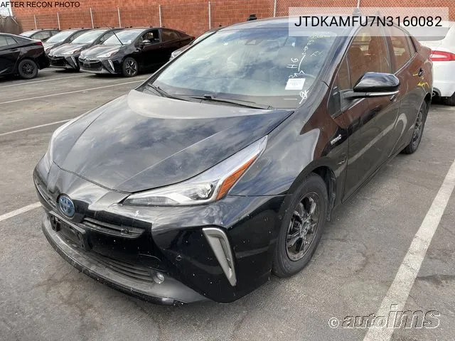 2022 Toyota Prius Night Shade/L/Le/Xle/Limited VIN: JTDKAMFU7N3160082 Lot: 40434410