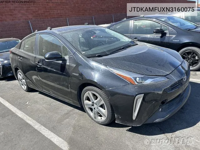 2022 Toyota Prius Night Shade/L/Le/Xle/Limited VIN: JTDKAMFUXN3160075 Lot: 40434414