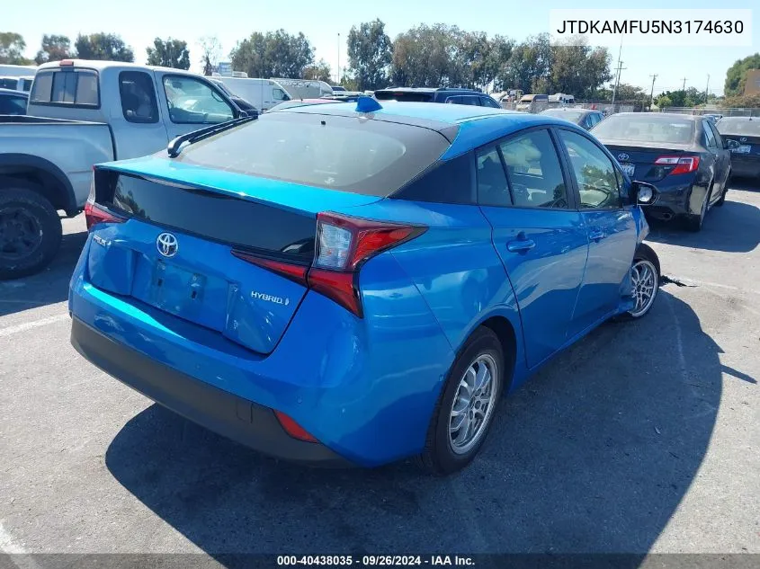 JTDKAMFU5N3174630 2022 Toyota Prius Le