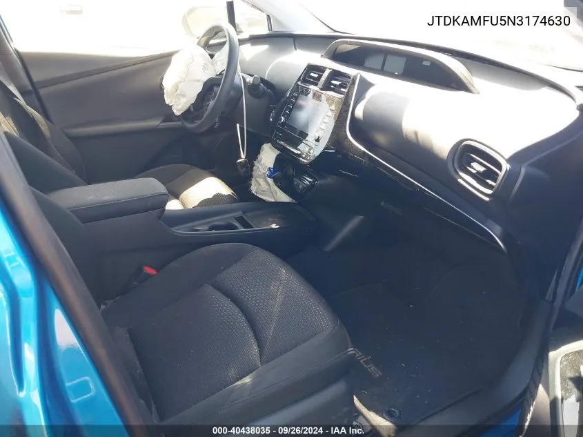 JTDKAMFU5N3174630 2022 Toyota Prius Le