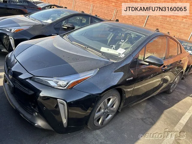 2022 Toyota Prius Xle VIN: JTDKAMFU7N3160065 Lot: 40440643