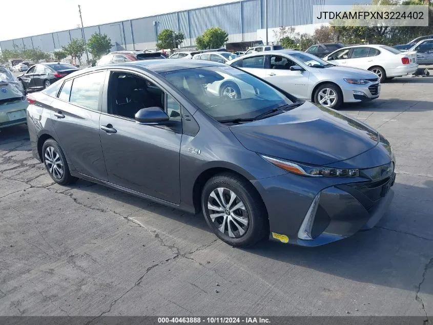 2022 Toyota Prius Prime Le/Xle/Limited VIN: JTDKAMFPXN3224402 Lot: 40463888