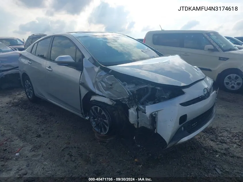 JTDKAMFU4N3174618 2022 Toyota Prius Xle