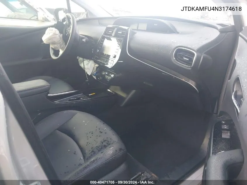 JTDKAMFU4N3174618 2022 Toyota Prius Xle