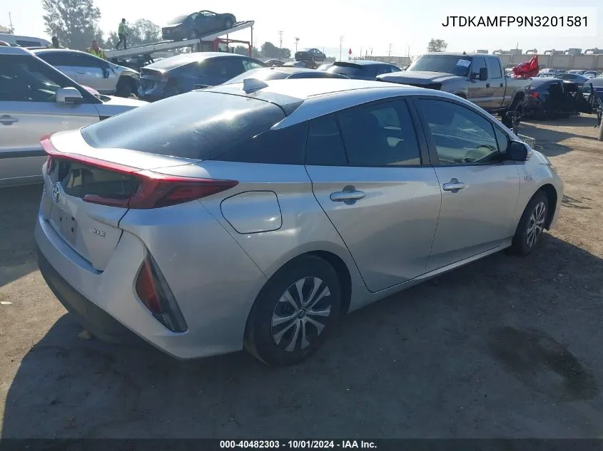 2022 Toyota Prius Prime Le/Xle/Limited VIN: JTDKAMFP9N3201581 Lot: 40482303