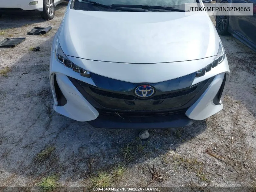 2022 Toyota Prius Prime Le/Xle/Limited VIN: JTDKAMFP8N3204665 Lot: 40493492