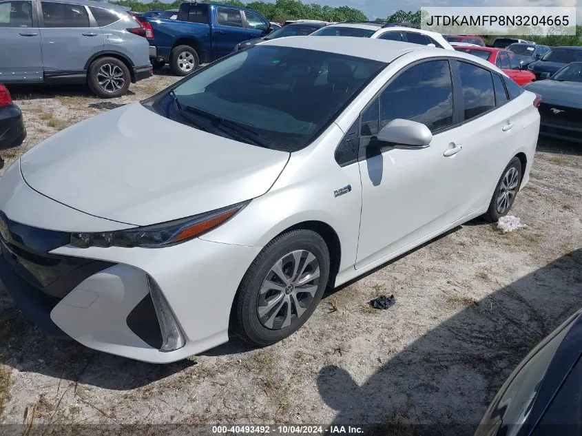 2022 Toyota Prius Prime Le/Xle/Limited VIN: JTDKAMFP8N3204665 Lot: 40493492