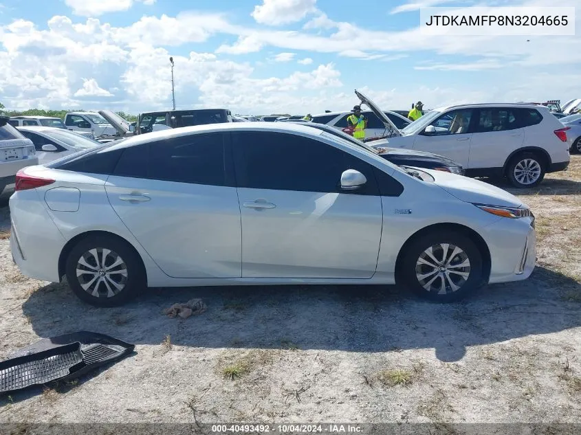 2022 Toyota Prius Prime Le/Xle/Limited VIN: JTDKAMFP8N3204665 Lot: 40493492