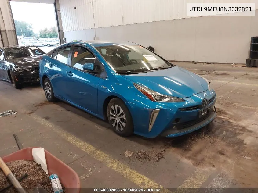 2022 Toyota Prius Xle Awd-E VIN: JTDL9MFU8N3032821 Lot: 40502056