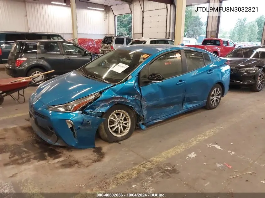 2022 Toyota Prius Xle Awd-E VIN: JTDL9MFU8N3032821 Lot: 40502056