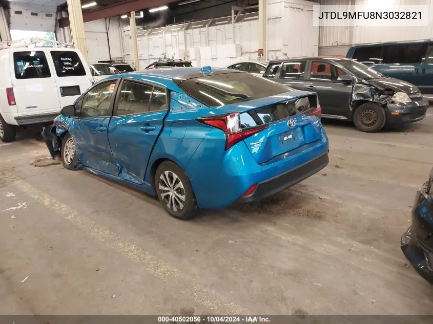 2022 Toyota Prius Xle Awd-E VIN: JTDL9MFU8N3032821 Lot: 40502056