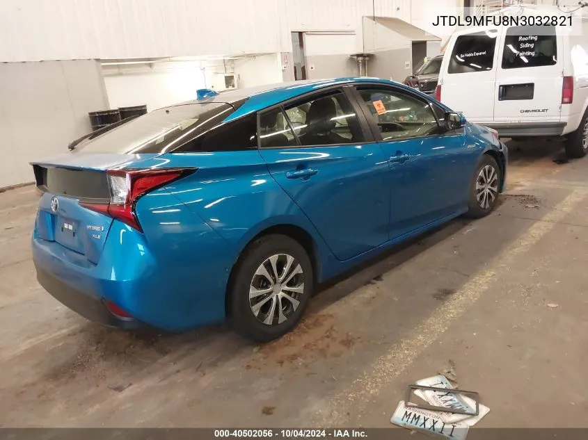 2022 Toyota Prius Xle Awd-E VIN: JTDL9MFU8N3032821 Lot: 40502056