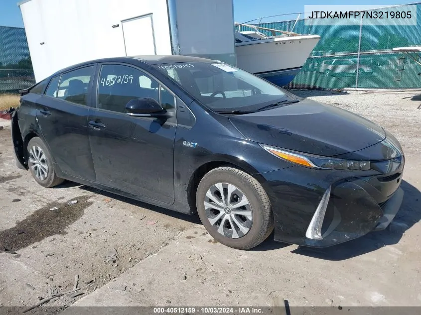 2022 Toyota Prius Prime Le VIN: JTDKAMFP7N3219805 Lot: 40512159