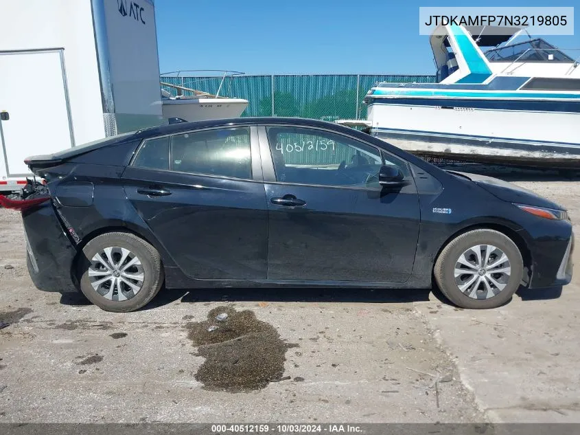 2022 Toyota Prius Prime Le VIN: JTDKAMFP7N3219805 Lot: 40512159