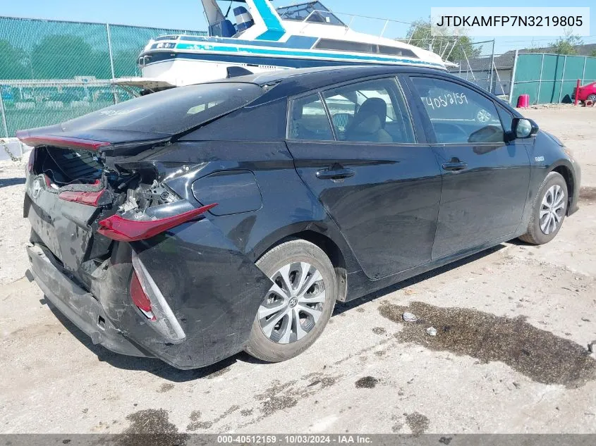 JTDKAMFP7N3219805 2022 Toyota Prius Prime Le