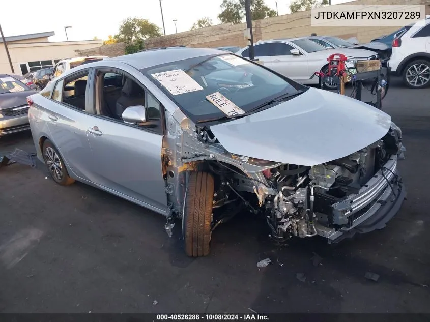 JTDKAMFPXN3207289 2022 Toyota Prius Prime Limited