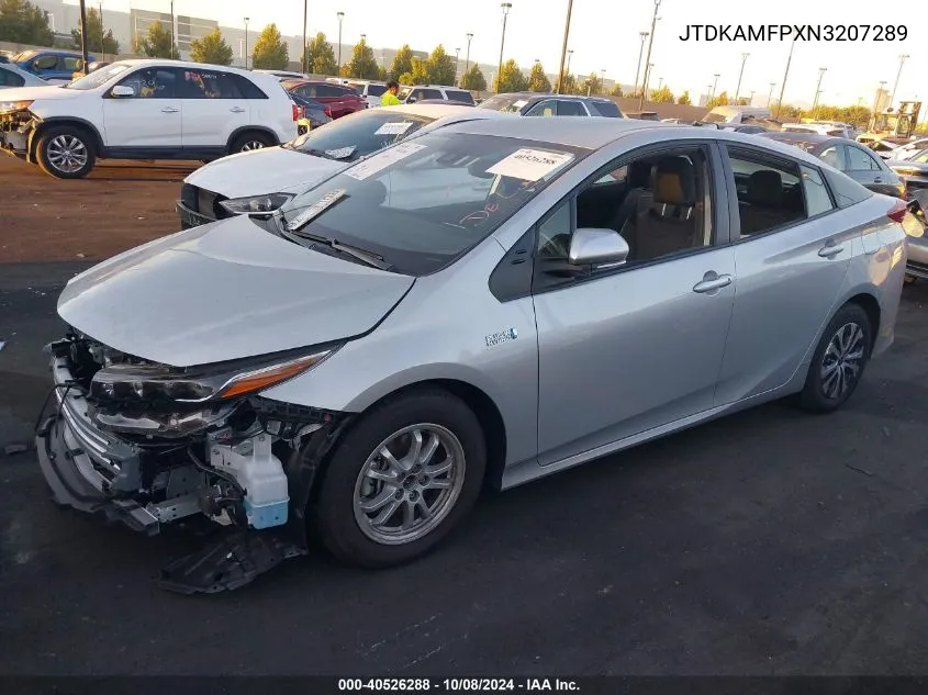 JTDKAMFPXN3207289 2022 Toyota Prius Prime Limited