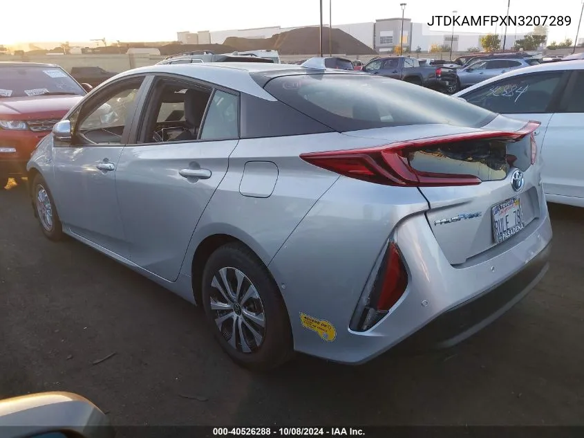 JTDKAMFPXN3207289 2022 Toyota Prius Prime Limited