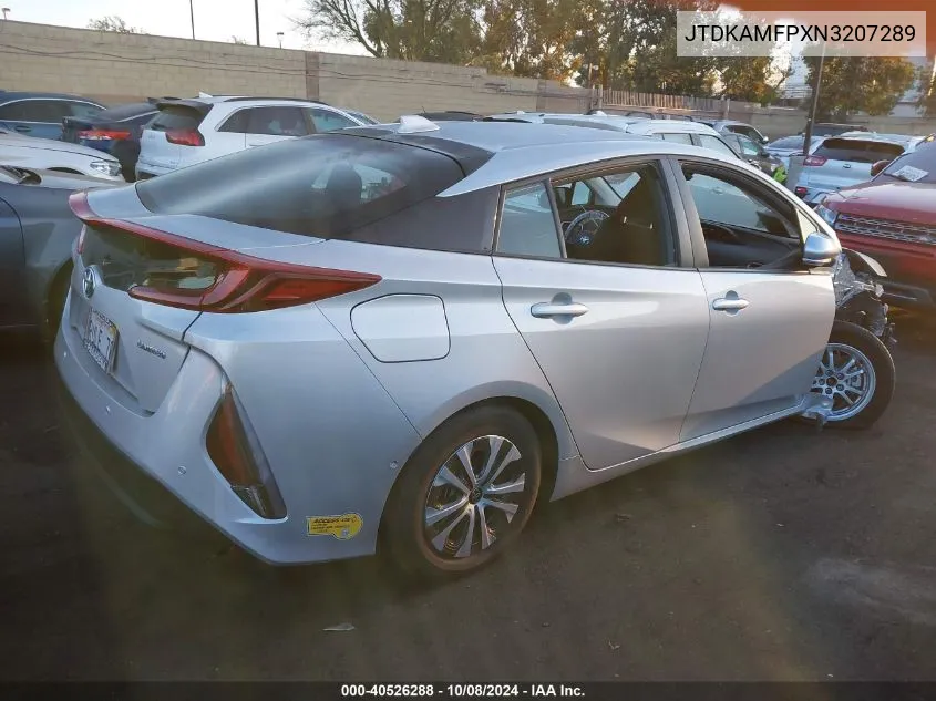 JTDKAMFPXN3207289 2022 Toyota Prius Prime Limited