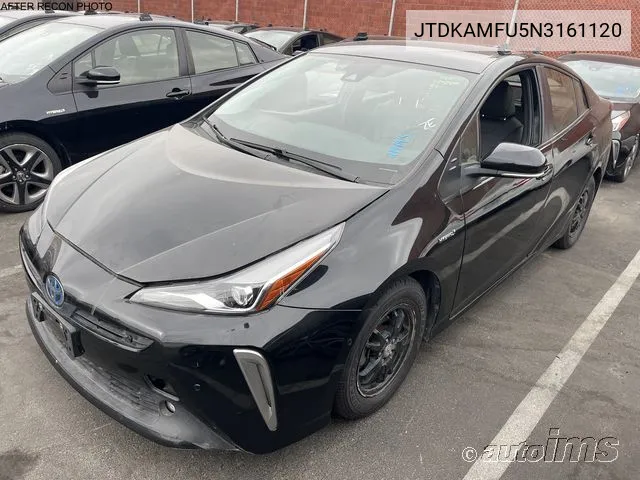 2022 Toyota Prius Xle VIN: JTDKAMFU5N3161120 Lot: 40527706