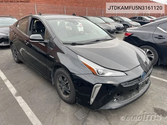 2022 Toyota Prius Xle VIN: JTDKAMFU5N3161120 Lot: 40527706