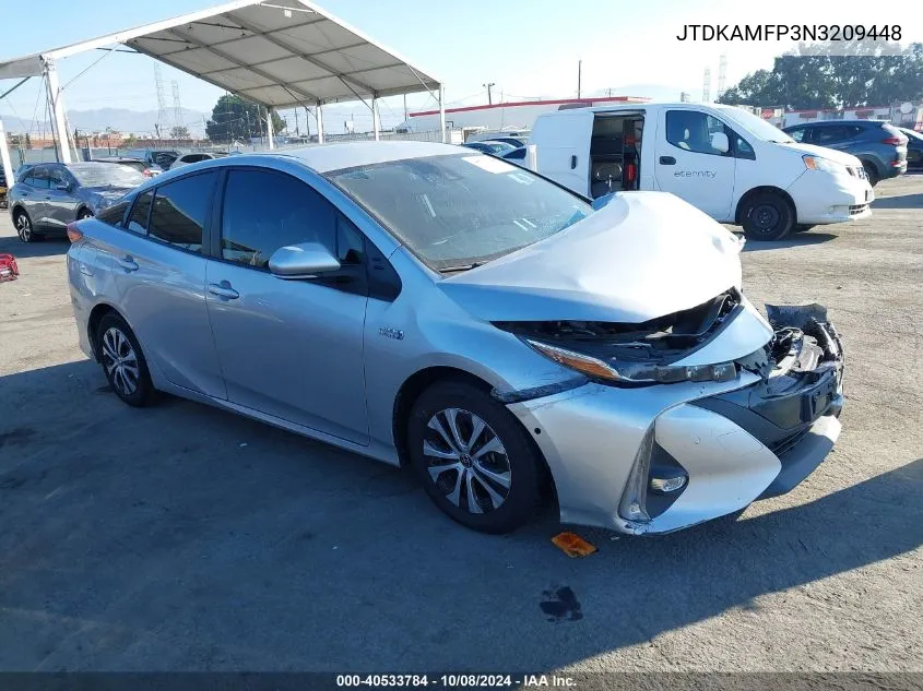 2022 Toyota Prius Prime Limited VIN: JTDKAMFP3N3209448 Lot: 40533784