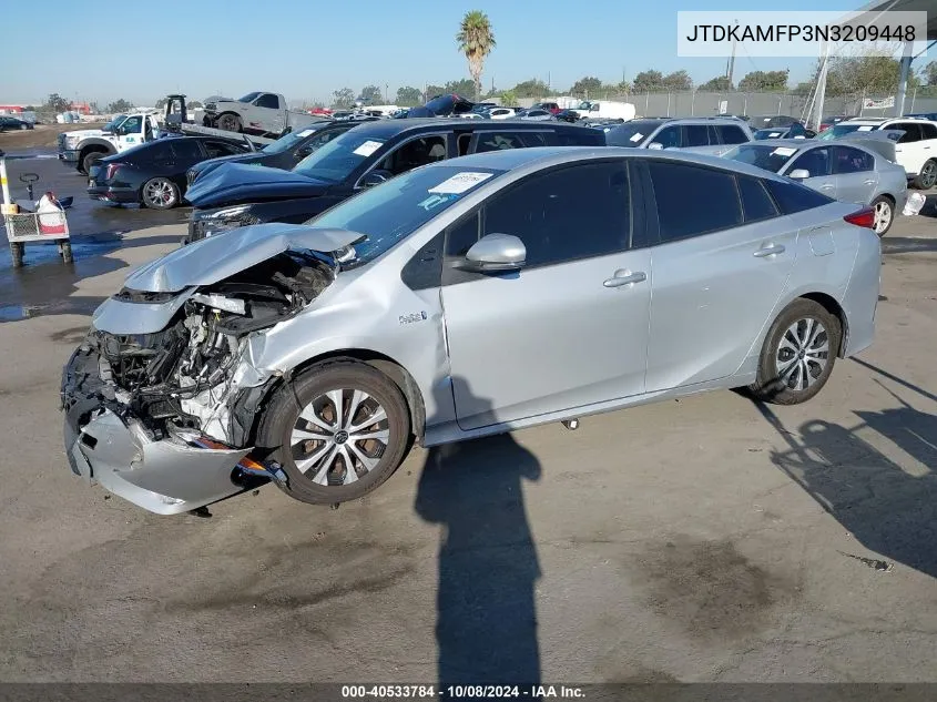 2022 Toyota Prius Prime Limited VIN: JTDKAMFP3N3209448 Lot: 40533784