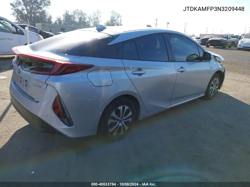 2022 Toyota Prius Prime Limited VIN: JTDKAMFP3N3209448 Lot: 40533784