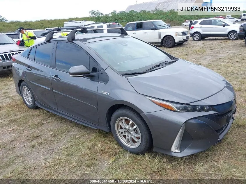 2022 Toyota Prius Prime Xle VIN: JTDKAMFP5N3219933 Lot: 40541450