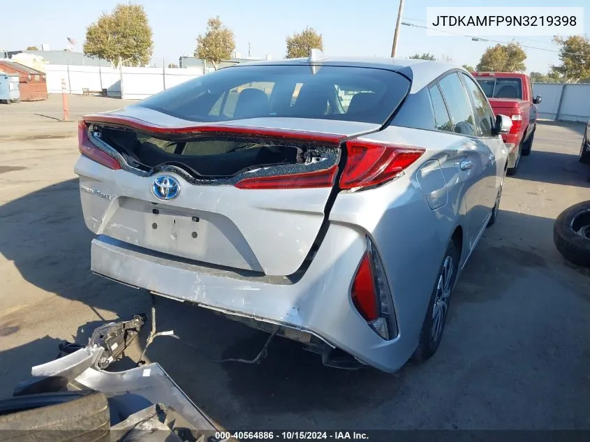 2022 Toyota Prius Prime Le VIN: JTDKAMFP9N3219398 Lot: 40564886