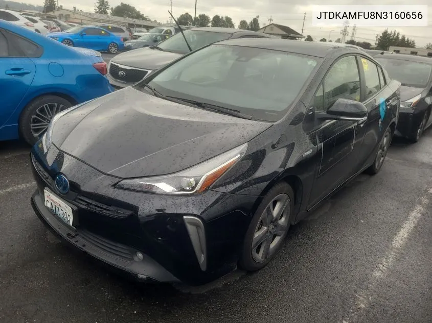 2022 Toyota Prius Xle VIN: JTDKAMFU8N3160656 Lot: 40578338