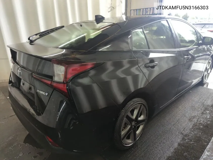 2022 Toyota Prius Xle VIN: JTDKAMFU5N3166303 Lot: 40613783