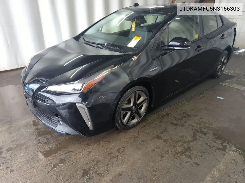 2022 Toyota Prius Xle VIN: JTDKAMFU5N3166303 Lot: 40613783