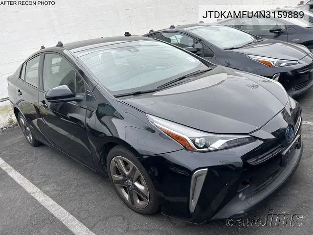 2022 Toyota Prius Xle VIN: JTDKAMFU4N3159889 Lot: 40613789