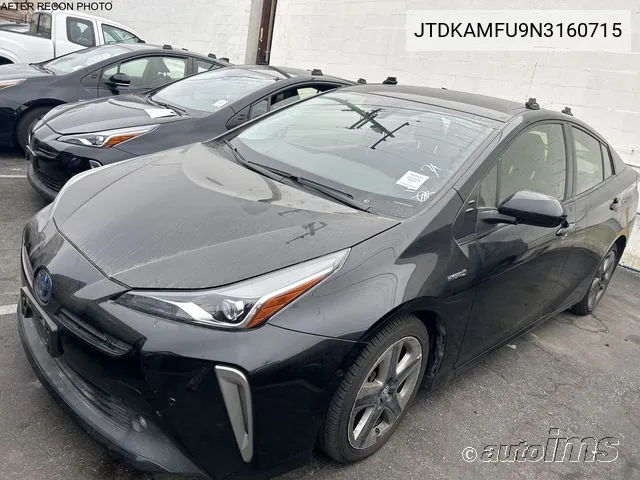 2022 Toyota Prius Xle VIN: JTDKAMFU9N3160715 Lot: 40613824