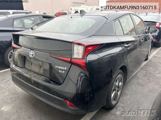 2022 Toyota Prius Xle VIN: JTDKAMFU9N3160715 Lot: 40613824