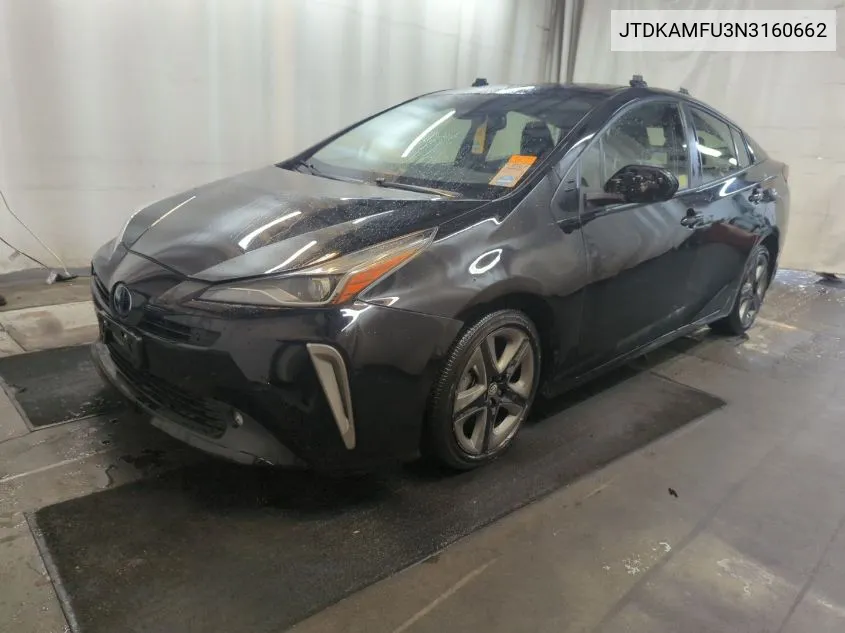 2022 Toyota Prius Xle VIN: JTDKAMFU3N3160662 Lot: 40613825