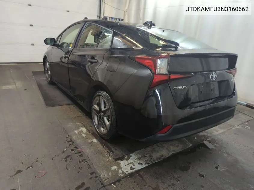 2022 Toyota Prius Xle VIN: JTDKAMFU3N3160662 Lot: 40613825