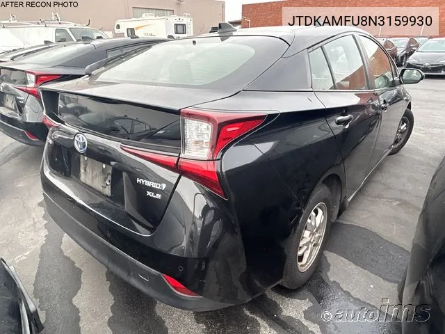 2022 Toyota Prius Xle VIN: JTDKAMFU8N3159930 Lot: 40625856