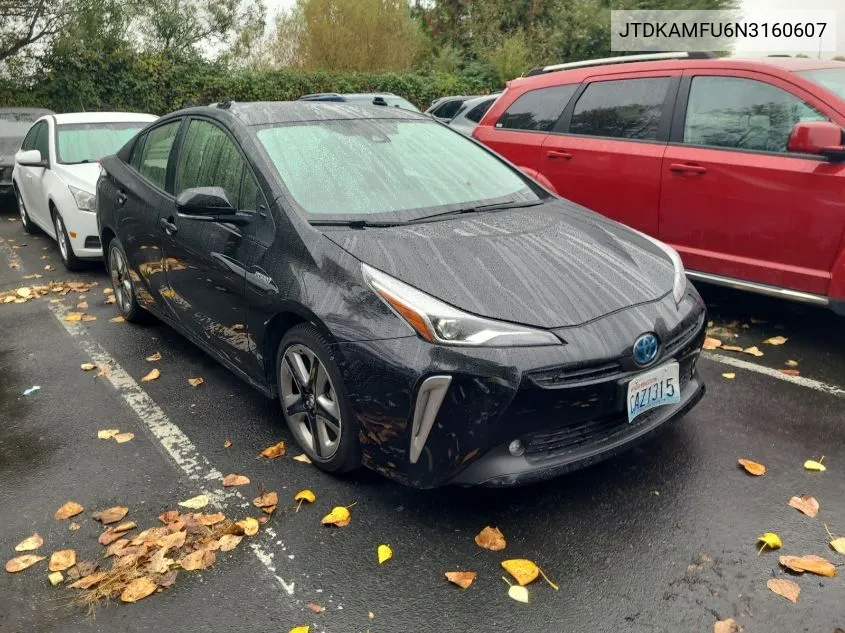 2022 Toyota Prius Night Shade/L/Le/Xle/Limited VIN: JTDKAMFU6N3160607 Lot: 40626718