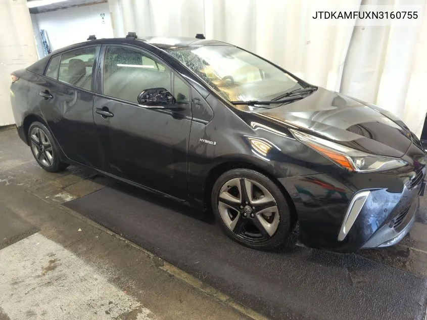 2022 Toyota Prius Xle VIN: JTDKAMFUXN3160755 Lot: 40673553