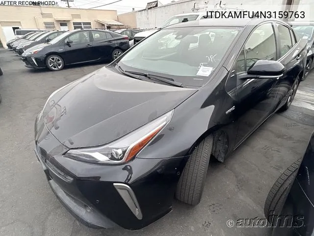 2022 Toyota Prius Xle VIN: JTDKAMFU4N3159763 Lot: 40685561