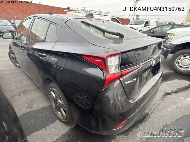 2022 Toyota Prius Xle VIN: JTDKAMFU4N3159763 Lot: 40685561