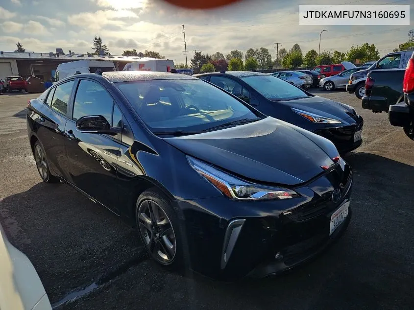 2022 Toyota Prius Xle VIN: JTDKAMFU7N3160695 Lot: 40697127