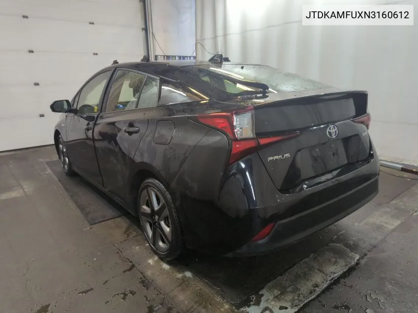 2022 Toyota Prius Xle VIN: JTDKAMFUXN3160612 Lot: 40733529